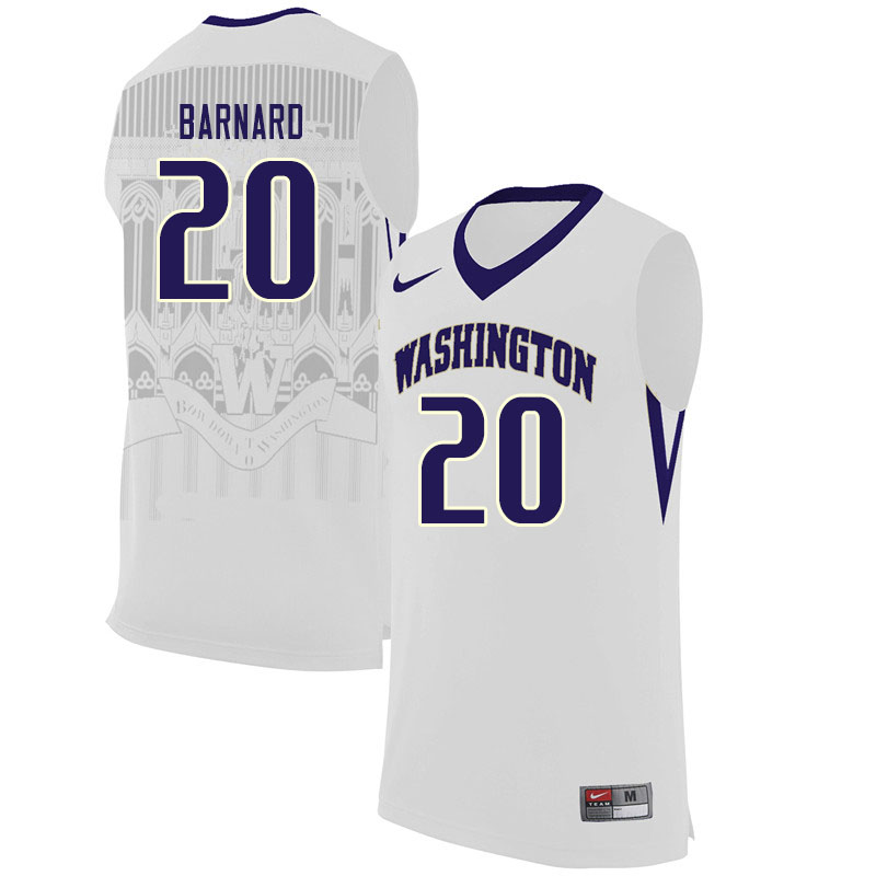 Men #20 Quin Barnard Washington Huskies College Basketball Jerseys Sale-Black